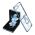 Futrola - maska RING LINES za Samsung F731B Galaxy Z Flip 5 5G plava (MS).