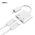 Adapter Remax Concise za slusalice i punjenje iPhone lightning RL-LA07i beli.