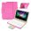 Futrola - maska sa Bluetooth Tastaturom Leather za Tablet 10" Univerzalna pink.