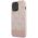 Futrola - maska Guess Hc PC/TPU 4G Pu Bottom Stripe za iPhone 15 Pro 6.1 roze (GUHCP15LG4GLPI).