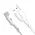 USB data kabl Moxom MX-CB183 3A Type C 1m beli (MS).