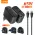 Kucni punjac sa adapterima LDNIO Q366 GaN QC3.0, 2xPD3.0 PPS 65W sa Type C na Type C kablom crni.