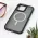 Futrola - maska Magsafe colorful za iPhone 15 Pro Max 6.7 crna.