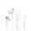 Slusalice Oxpower za iPhone 15 bele.