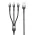 USB data kabl Superior SU-K106 3in1 Lightning/Micro/Type C 1m crni (MS).