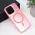 Futrola - maska Magsafe providna za iPhone 16 Pro 6.3 roze.