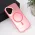 Futrola - maska Magsafe providna za iPhone 16 6.1 roze.