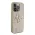 Futrola - maska Guess Hc Fixed Glitter 4G Big Metal Logo za iPhone 15 Pro 6.1 zlatna (GUHCP15LHG4SGD).