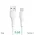 USB Data kabl Pluginn PI-AmB 2.4A USB na micro USB beli 1m.