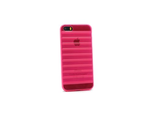 Silikonska futrola - maska Rib za iPhone 5 pink.