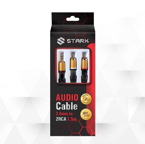 Kabl STARK 3.5mm na 2RCA M-M 1.5m.