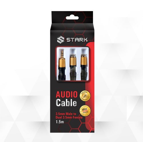 Kabl STARK audio 3.5mm stereo na 2X3.5mm stereo.