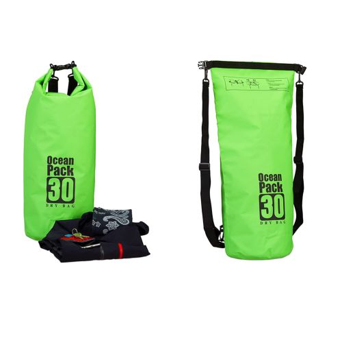 Vodootporna suva torba EL 30L zelena.