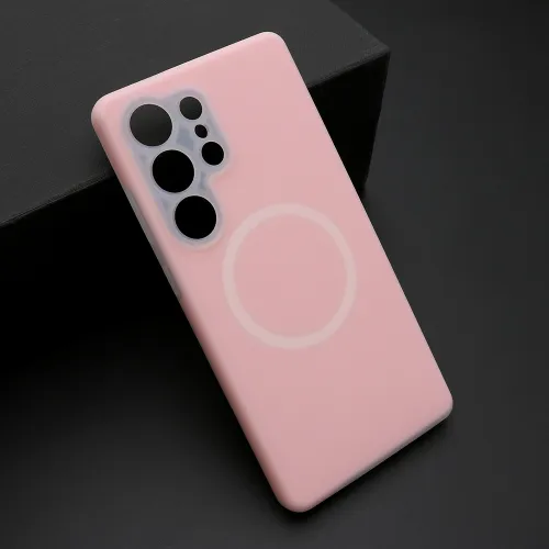 Futrola - maska PASTEL COLOR MagSafe za Samsung S938 Galaxy S25 Ultra 5G roze (MS).