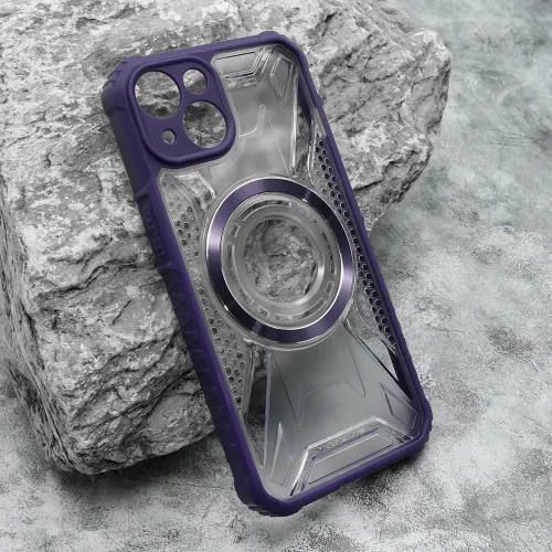 Futrola - maska LENS MAGSAFE za iPhone 15 (6.1) ljubicasta (MS).