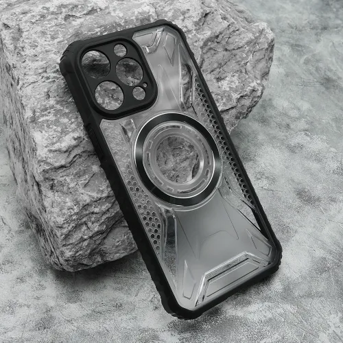 Futrola - maska LENS MAGSAFE za iPhone 15 Pro Max (6.7) crna (MS).