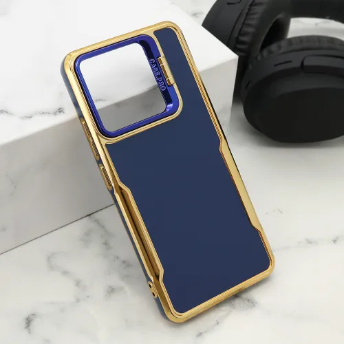 Futrola - maska GOLD LUXE za Xiaomi Redmi Note 13 4G plava (MS).