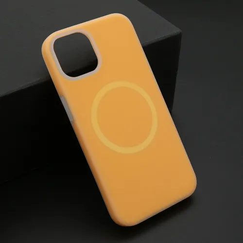 Futrola - maska PASTEL COLOR MagSafe za iPhone 13 (6.1) narandzasta (MS).