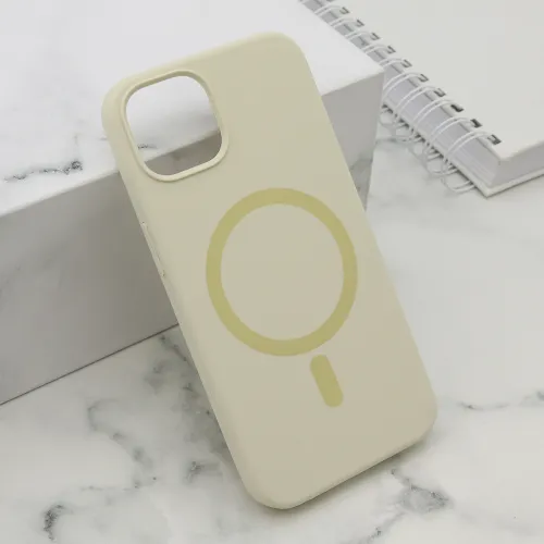 Futrola - maska PURE MagSafe za iPhone 15 (6.1) zuta (MS).