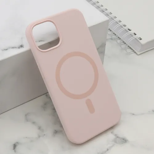 Futrola - maska PURE MagSafe za iPhone 15 (6.1) roze (MS).