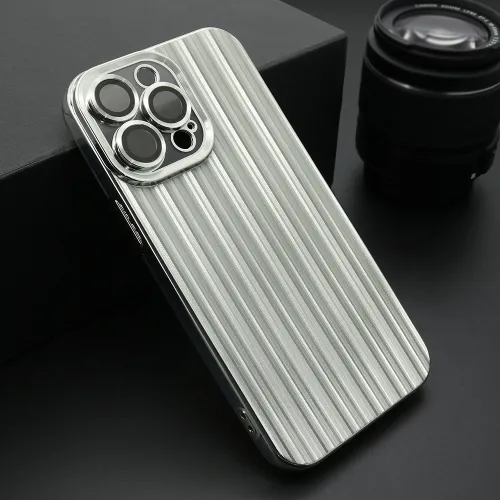 Futrola - maska SHINING LINE za iPhone 14 Pro Max (6.7) srebrna (MS).