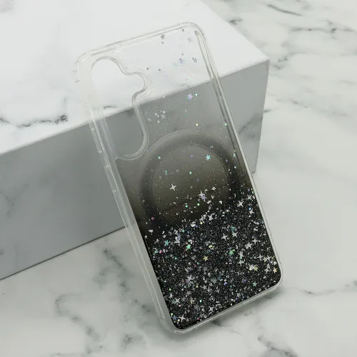 Futrola - maska Simple Sparkle MagSafe za Samsung S921 Galaxy S24 5G crna (MS).