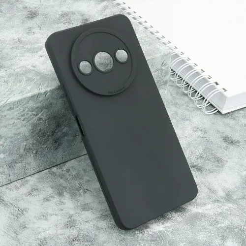 Silikonska futrola - maska Pro Camera za Xiaomi Redmi A3 crna (MS).
