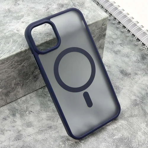 Futrola - maska SILKY MAGSAFE mat za iPhone 11 (6.1) plava (MS).