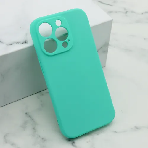Futrola - maska Soft Silicone za iPhone 15 Pro (6.1) mint (MS).