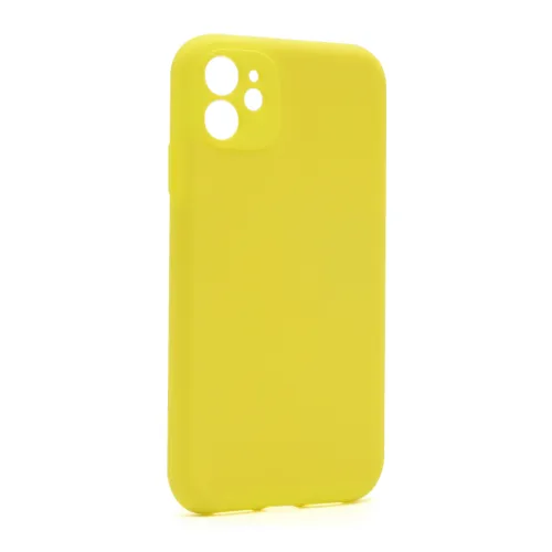 Futrola - maska Soft Silicone za iPhone 11 (6.1) zuta (MS).
