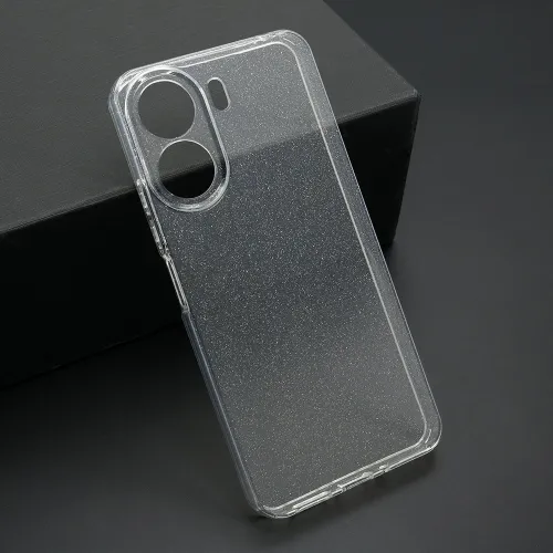 Futrola - maska SPARKLING za Xiaomi Redmi 13C/Poco C65 pro providna (MS).