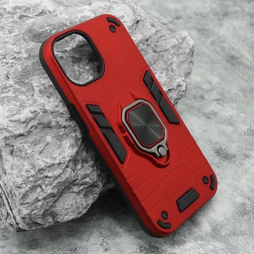 Futrola - maska Square Ring za iPhone 15 (6.1) crvena (MS).