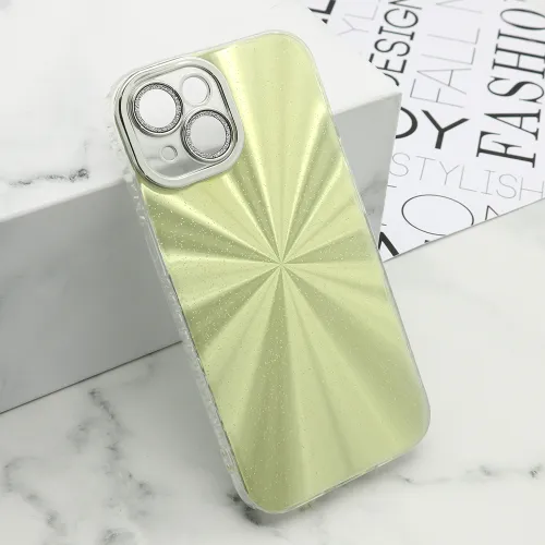 Futrola - maska SPARKLING SHINE za iPhone 15 (6.1) zlatna (MS).
