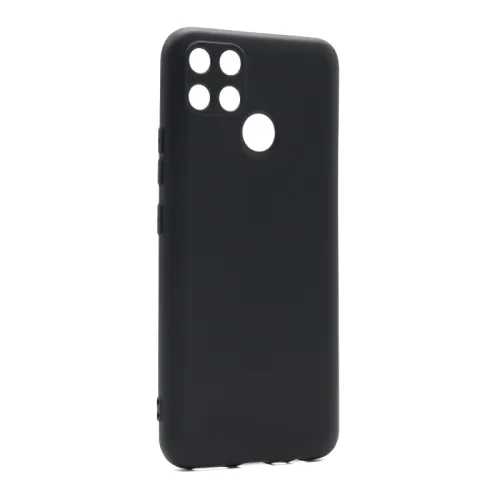 Futrola - maska ultra tanki KOLOR za Realme Narzo 30A crna (MS).
