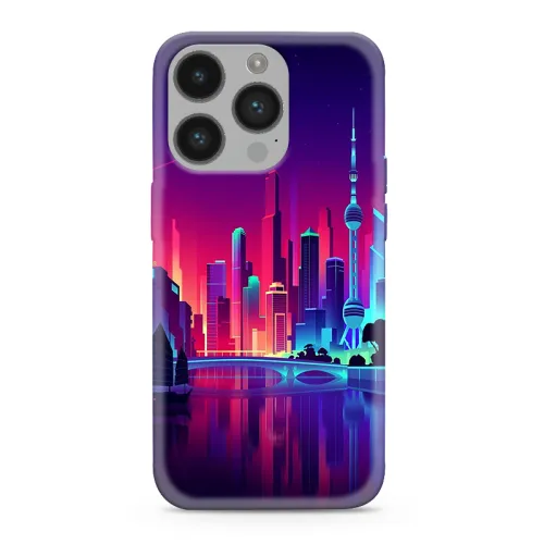 Futrola - maska ultra tanki print providna NEON WAVE za iPhone 14 Pro (6.1) NW05 (MS).