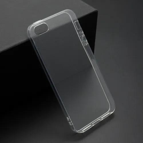 Futrola - maska ultra tanki PROTECT silikon za iPhone SE 2018 providna (bela) (MS).