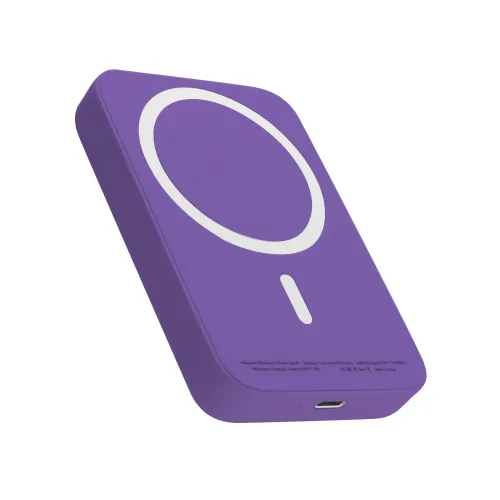 Power Bank prenosiva baterija MagSafe 5000 mAh ljubicasti (MS).