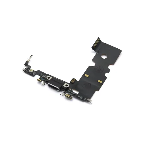 Flet kabl za iPhone 8 sa konektorom punjenja crni (MS).