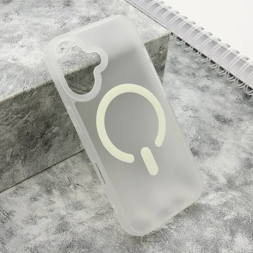 Futrola - maska BLURRY MagSafe za iPhone 16 (6.1) bela (MS).
