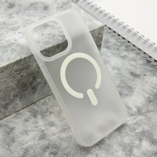 Futrola - maska BLURRY MagSafe za iPhone 15 Pro Max (6.7) bela (MS).