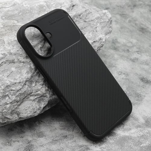 Futrola - maska Carbon za iPhone 16 (6.1) crna (MS).