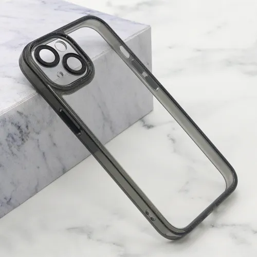 Futrola - maska DIAMOND LENS za iPhone 15 (6.1) crna (MS).
