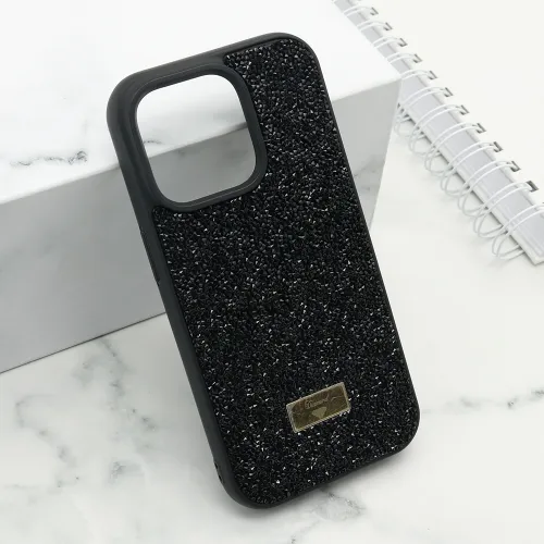 Futrola - maska DIAMOND SELECTION za iPhone 14 Pro (6.1) crna (MS).