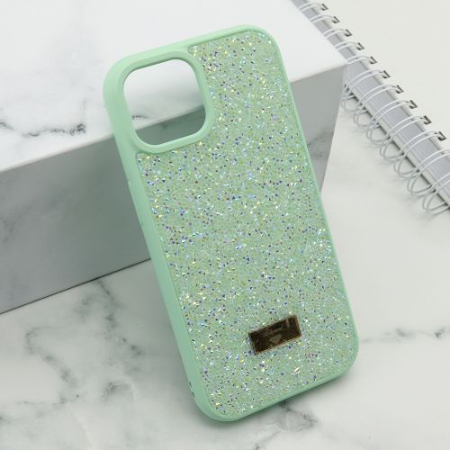 Futrola - maska DIAMOND SELECTION za iPhone 15 (6.1) mint (MS).