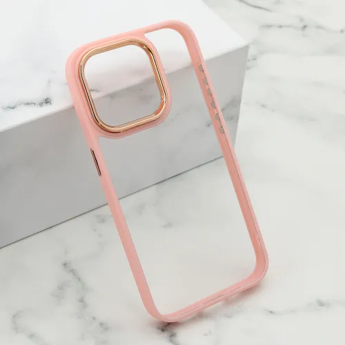Futrola - maska ELEGANT EDGE za iPhone 15 Pro (6.1) roze (MS).