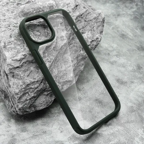 Futrola - maska DEFENDER BORDER za iPhone 14 Plus (6.7) zelena (MS).