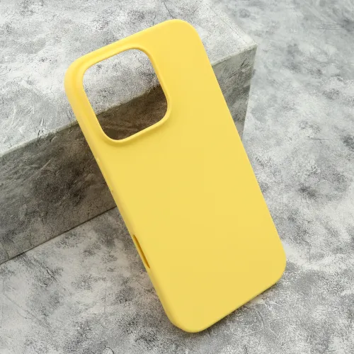 Futrola - maska GENTLE COLOR za iPhone 16 Pro (6.3) zuta (MS).