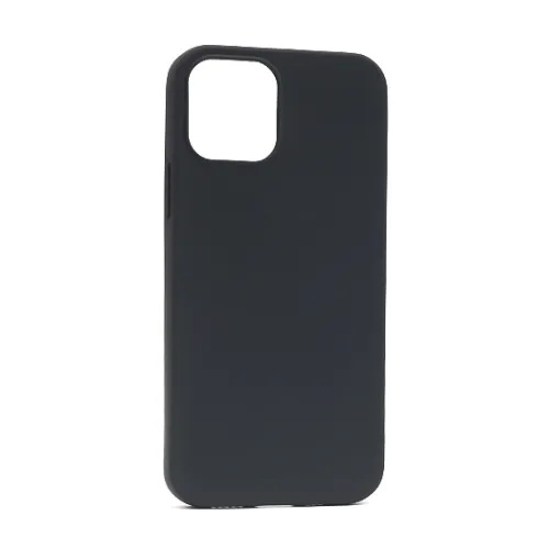 Futrola - maska GENTLE COLOR za iPhone 12/12 Pro (6.1) crna (MS).