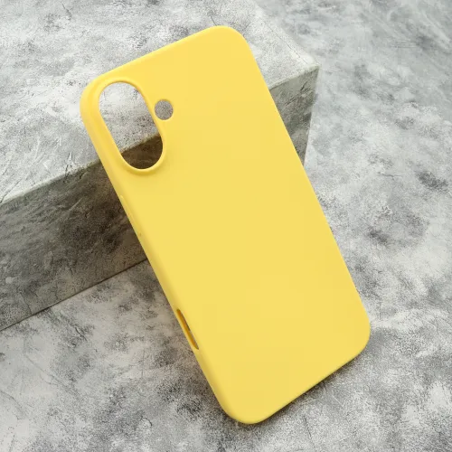 Futrola - maska GENTLE COLOR za iPhone 16 Plus (6.7) zuta (MS).