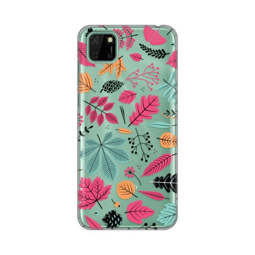 Silikonska futrola - maska print Skin za Huawei Y5p/Honor 9S Colorful Leaves.